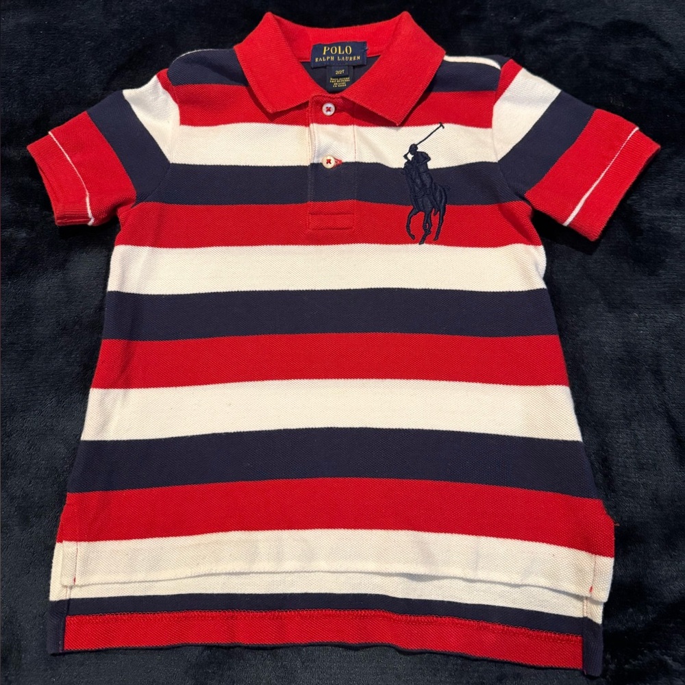 Polo by Ralph Lauren Striped Shirt.. SIZE 2/2T